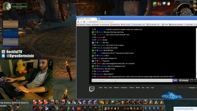 Reckful - queuing 2600+ WPS 3v3 with Talbadar/Cdew смотреть онлайн
