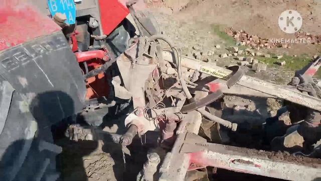 Дискую минное поле на тракторе МТЗ турбо и нашёл большой тандыр.