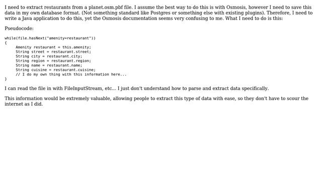 GIS: Extract specific amenity Osmosis with Java api смотреть онлайн