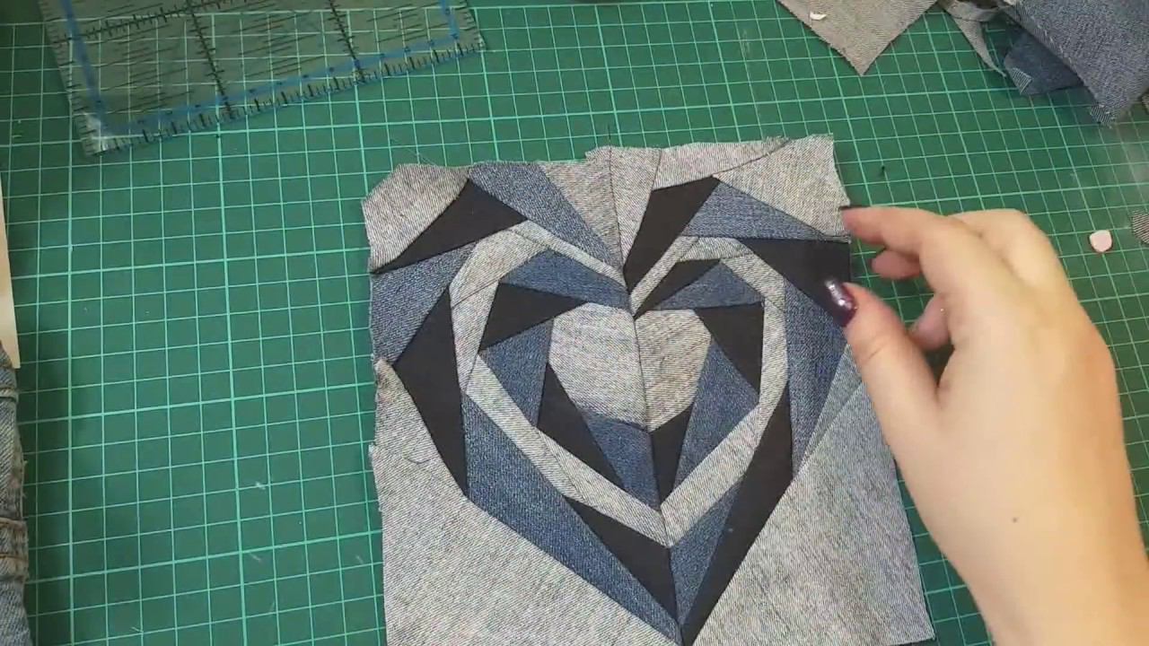 шьем из мелких обрезков джинсов.#DIY#patchwork#лоскутноешитье