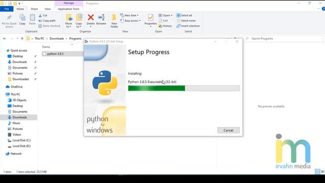 Pertemuan 1: installasi python 3.8.5 for windows смотреть онлайн