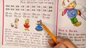 Читаем Букварь Жуковой НС. Буква Я.