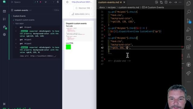 Dispatch Custom HTML Events From Cypress Tests смотреть онлайн