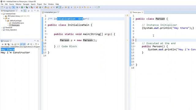 JAVA Initialization Order #1 смотреть онлайн
