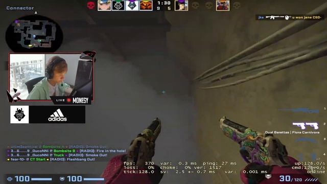 M0NESY ИГРАЕТ FACEIT С JKS | ДЕЛАЕТ 35 ФРАГОВ | MONESY Stream Highlights