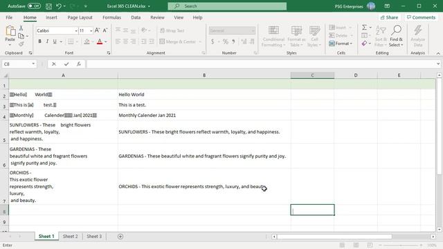 How to use CLEAN function in Excel - Office 365 смотреть онлайн