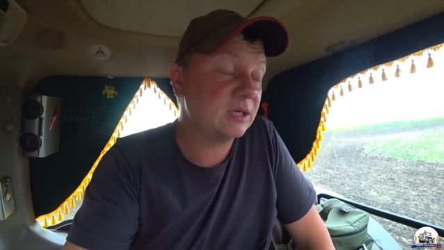 ?Прокол колеса в поле. Как настроить этот культиватор на работу!? Работа на John Deere 8335r. смотреть онлайн