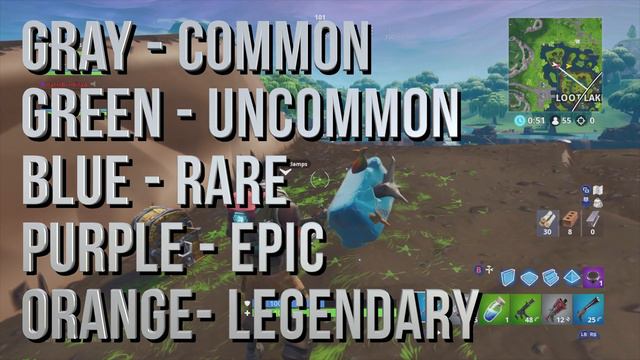 Rank of Weapon Colors in Fortnite Battle Royale : list from most damage to least powerful смотреть онлайн