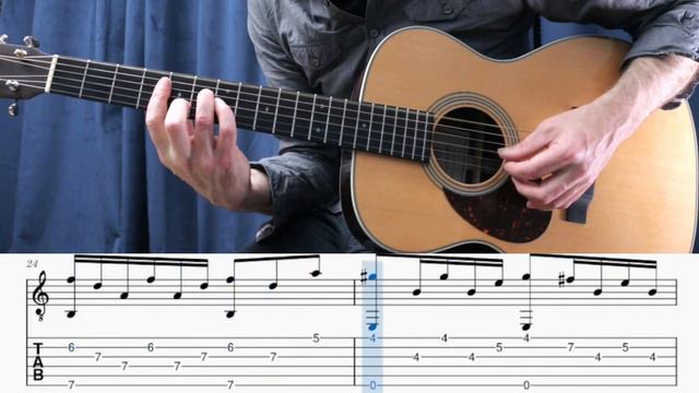 Charles Aznavour (Hier Encore | Play-Along Tab | Fingerstyle) смотреть онлайн