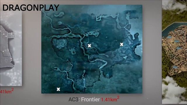 Сравнение карт из всех частей Assassin's creed смотреть онлайн