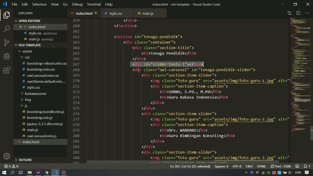 Membuat Template Website SEKOLAH Modern & Elegan dengan HTML, CSS & Bootstrap смотреть онлайн