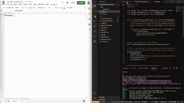 Automate Google Sheets with Python & xlwings (Development environment) смотреть онлайн