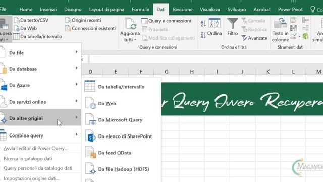Power Query in Excel: introduzione #1 - Macraris смотреть онлайн