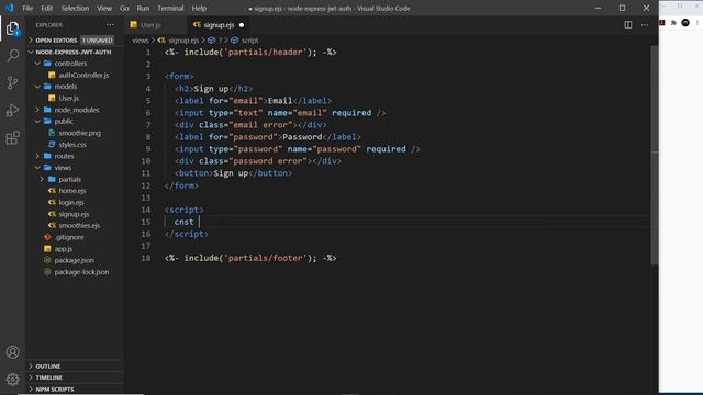 Node Auth Tutorial (JWT) #8 - Auth Views смотреть онлайн