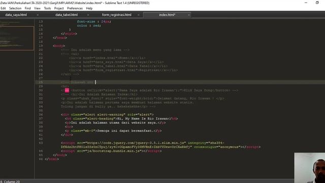 Gampang ! Membuat Navbar dengan Bootstrap смотреть онлайн