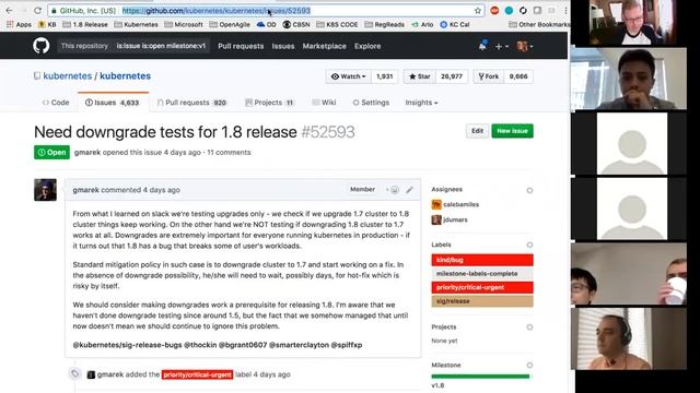 Kubernetes 1.8 Release Burndown Meeting 9-20-2017 смотреть онлайн