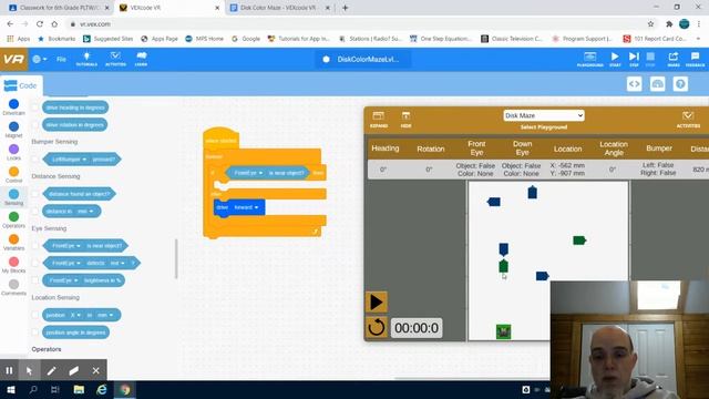 VEX VR Disk Color Maze Level 1 смотреть онлайн
