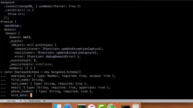 Using mongoose - Define Schema with Schema Types and Validators смотреть онлайн
