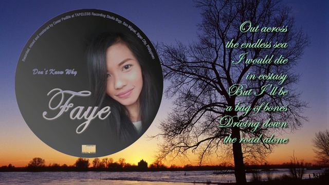 DON'T KNOW WHY - Faye Mancia (cover) смотреть онлайн