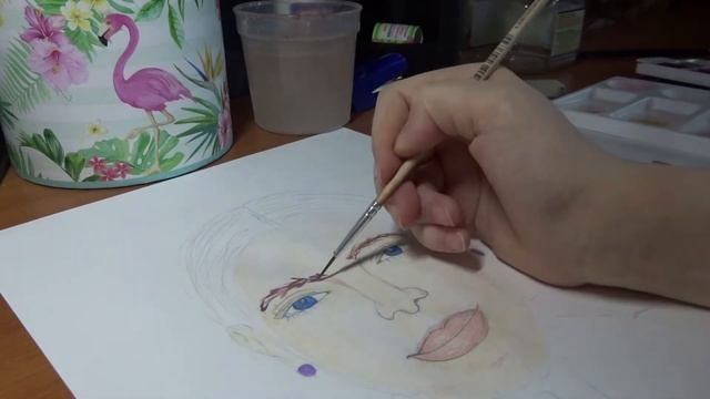 Рисую портрет детской акварелью.Урок рисования для детей.Sasha hobby good. смотреть онлайн