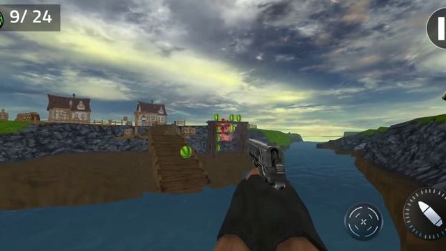 Watermelon Shooter: Free Fruit Shooting Games 2019 | 3D Shoot And Jump Android GamePlay смотреть онлайн