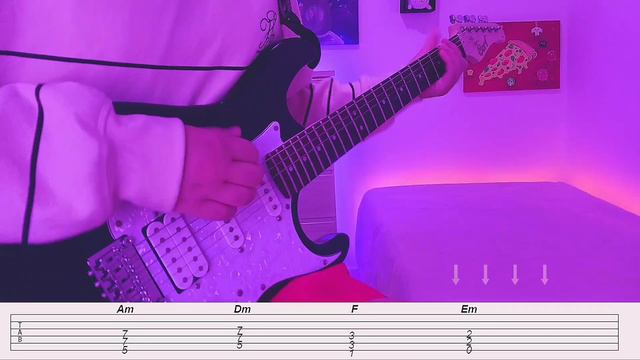 LE SSERAFIM (르세라핌) 'EASY' (Guitar TABS) By Kookieguitar