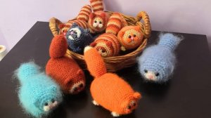 Вязовлог, кот батон#вязаниекрючком#игрушкиручнойработы работы