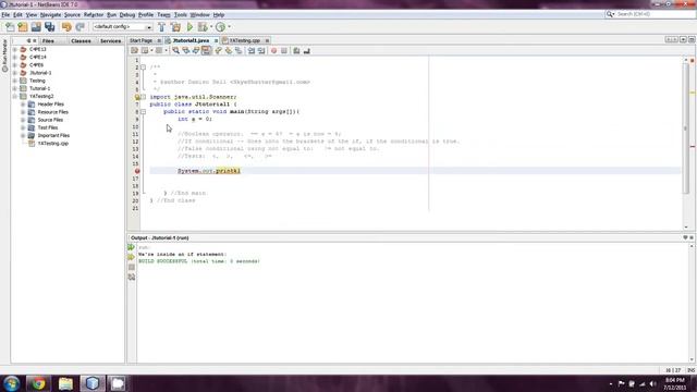 BeginnersJava.com -- Java- Lesson 6- Intro to if/else logic смотреть онлайн