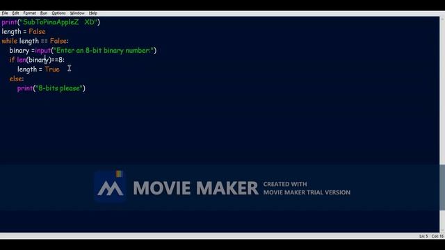 PYTHON PROGRAMMING: Binary to Denary смотреть онлайн