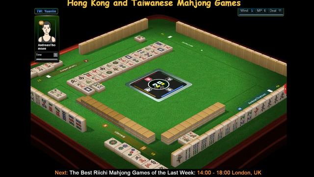 14 Hong Kong, Taiwanese, Riichi, MCR Mahjong смотреть онлайн