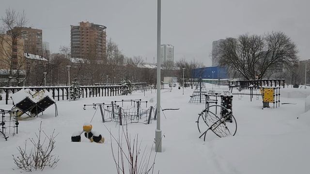 Москва. Зимний Академический парк. Декабрь 2022 года. смотреть онлайн
