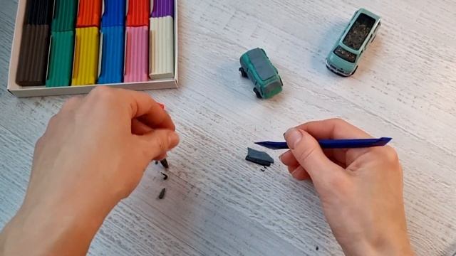Машинки из пластилина /История завистливого фургона/ Лепка машинки/ фургон смотреть онлайн
