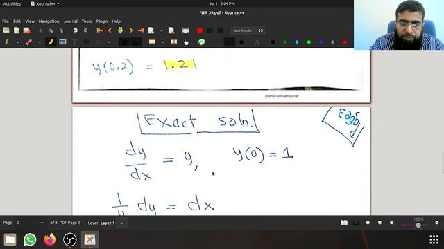 NA-39 | Euler's Method | Numerical Solution Ordinary Differential Equation | Runge Kutta's method | смотреть онлайн