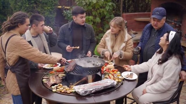 Гриль-мангал круглый смотреть онлайн