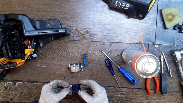 Ремонт бензопилы Partner 350-371 чистка карбюратора смотреть онлайн