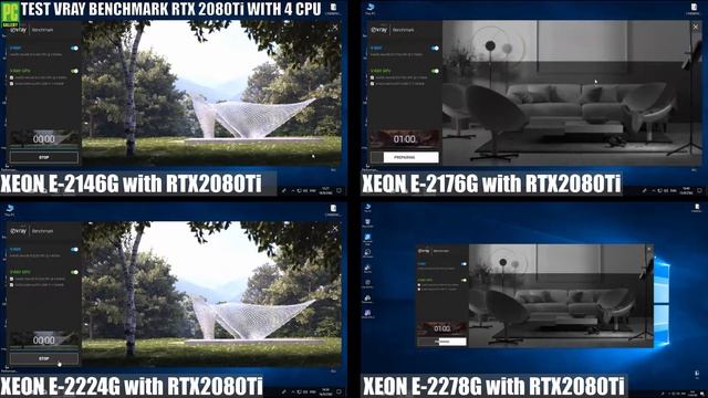 PCG-DIY : ทดสอบ RTX 2080Ti กับVRAY ด้วยIntel Xeon E-2146G, 2224G, 2176G, 2278G смотреть онлайн