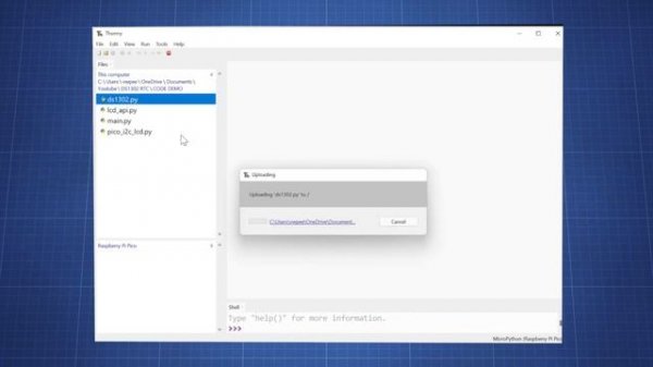 Raspberry Pi Pico Tutorial - DS1302 Real-time Clock