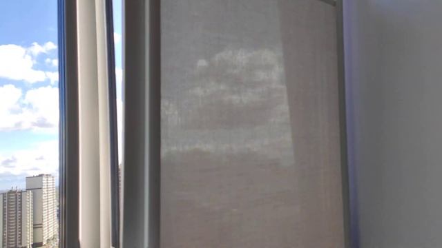 Рулонные шторы Уни 2 с пружинным механизмом, без цепочки, снизу вверх, с тканью Бостон бежевый, от смотреть онлайн