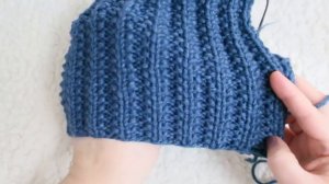 Шапка мужская спицами за 1 час. Подробный мастер класс