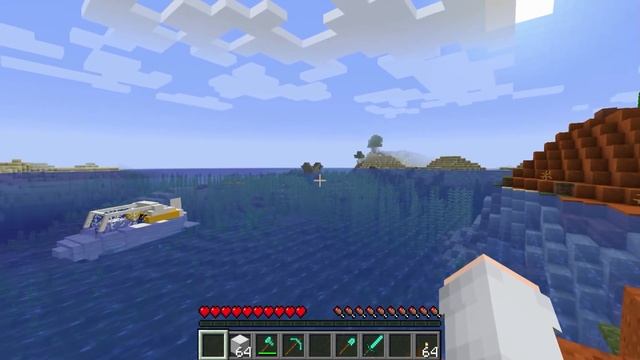 МЫ С ЖИТЕЛЯМИ ПОСТРОИЛИ ПОДВОДНУЮ ЛОДКУ В МАЙНКРАФТ 100% Троллинг Ловушка Minecraft смотреть онлайн