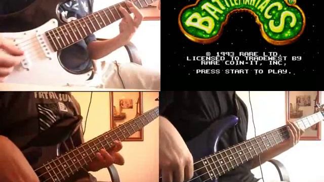 Battletoads In Battlemaniacs - Bonus Stage 1 & Last Battle (Guitar And Bass Cover) (By Murilo) смотреть онлайн