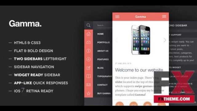 Mobile Retina HTML5 CSS3 WordPress by Irvin Flynn смотреть онлайн