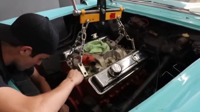 1956 Corvette Engine Removal смотреть онлайн