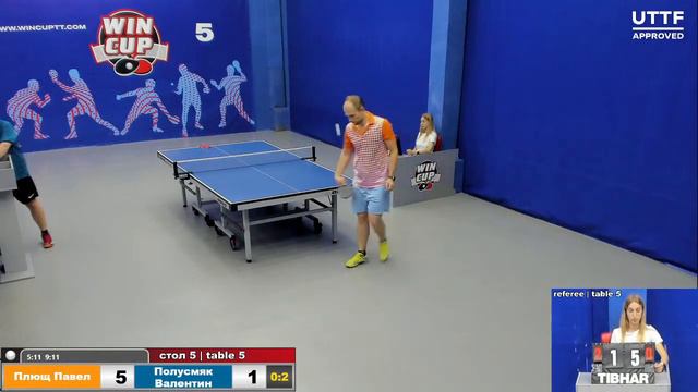 18:30 Плющ Павел 1-3 Полусмяк Валентин Cтол 5 ЮГ-3 08.07.21