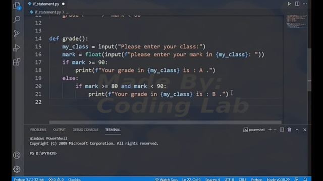 Python Lesson 20 : If statement - part 1 смотреть онлайн