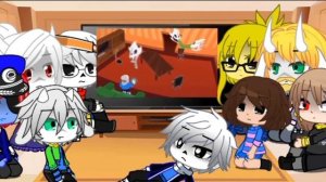 реакция андертейл (моей ау) на новогоднюю анимацию |Gacha Club|