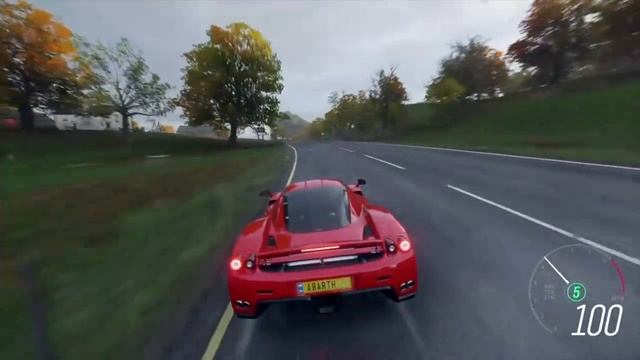 Forza Horizon 4 - Ferrari Enzo and Lamborghini Aventador - A race in the Wet смотреть онлайн