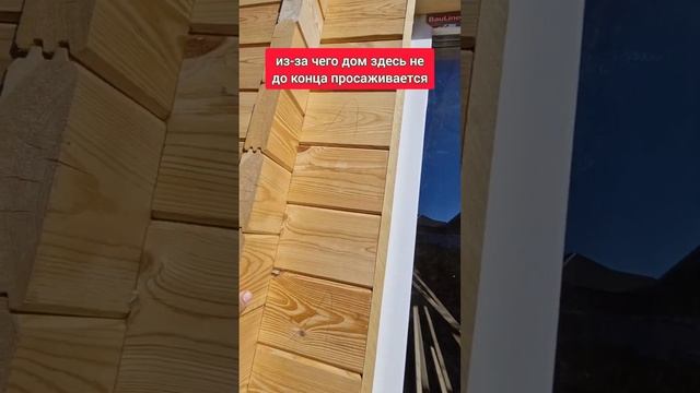 Чуть не забыли сделать самое важное! #двойнойбрус #строимдом #домподключ #деревянныйдом #baumhaus