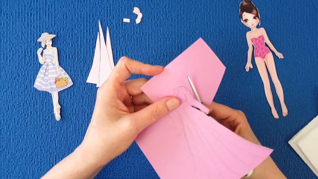 Новая наряд для бумажной куклы своими руками. как нарисовать платье. paper doll clothes смотреть онлайн
