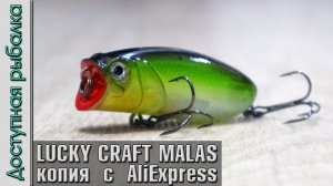 Копия LUCKY CRAFT MALAS с АлиЭкспресс от ALLBLUE | Воблер или поппер? | Тест на реке